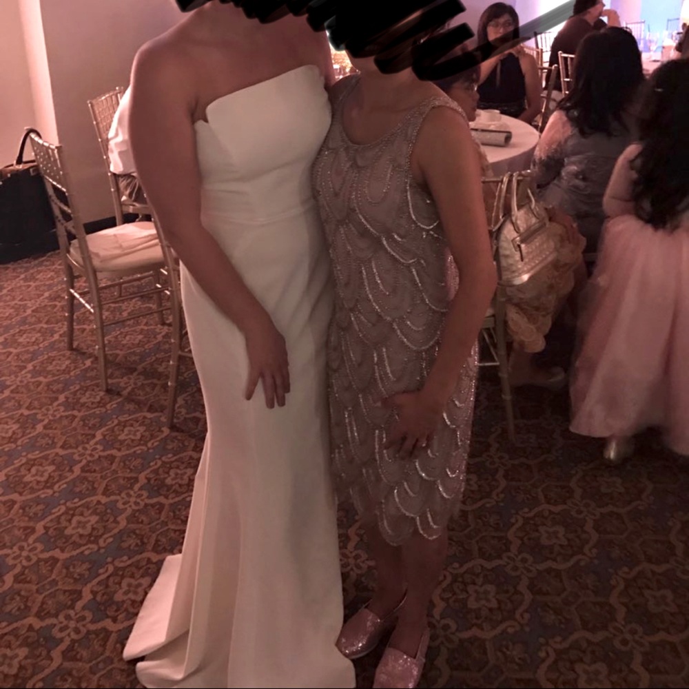 White formal dress